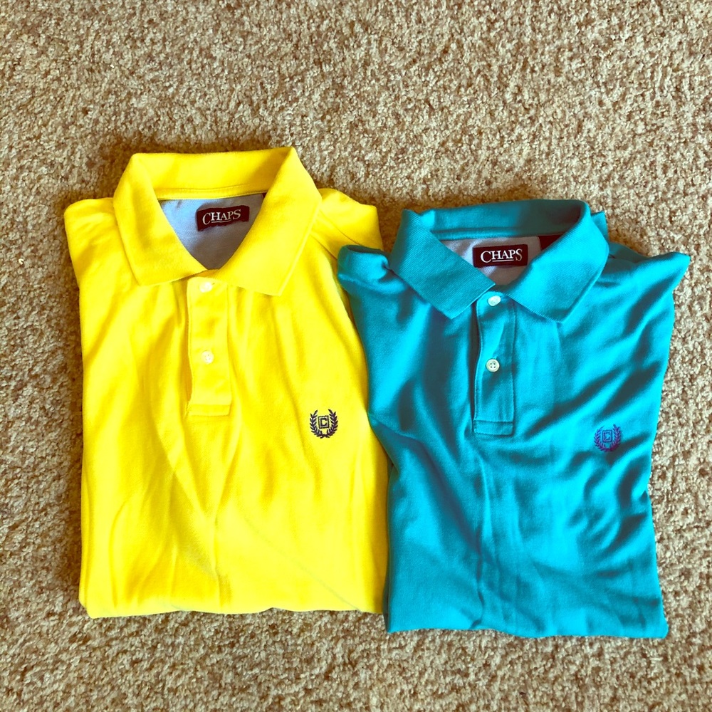 Chaps Golf Polo shirts Lot of 2 Size Medium Mens M